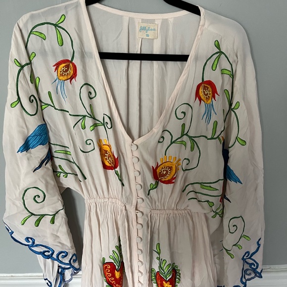 FILLYBOO - strange magic duster dress light blush size SMALL EXTREMELY RARE - Picture 2 of 10